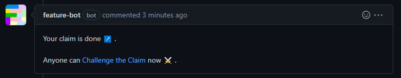 Successful claim